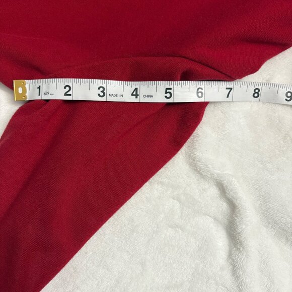 Red Streetwear Zip-Up Hoodie Casual Sweatshirt Womens Size L Activewear - Picture 9 of 11